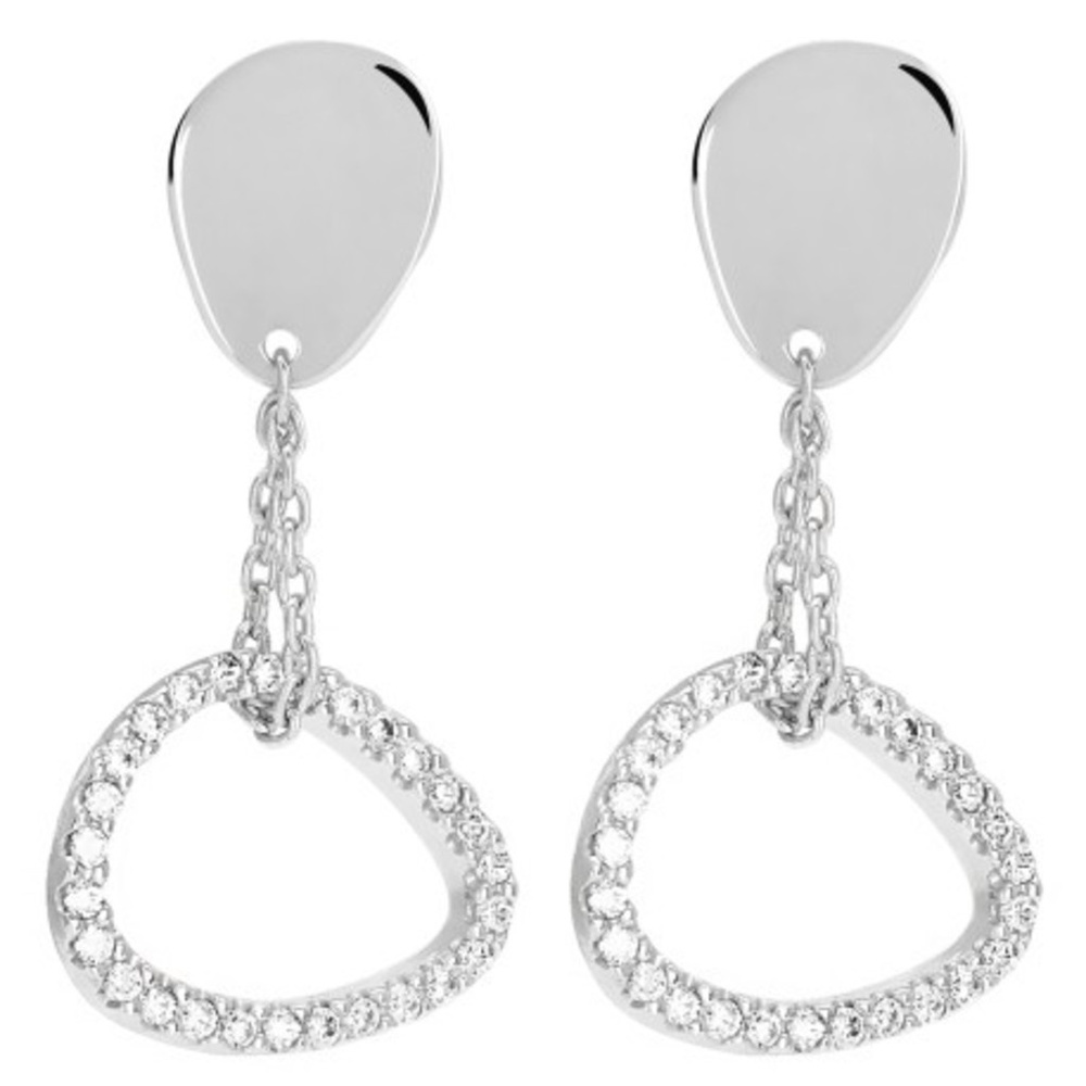 Murat Sterling Silver Earrings w/ Cubic Zirconia